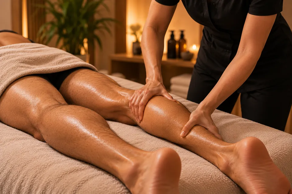 Masaje Deep Tissue en las piernas